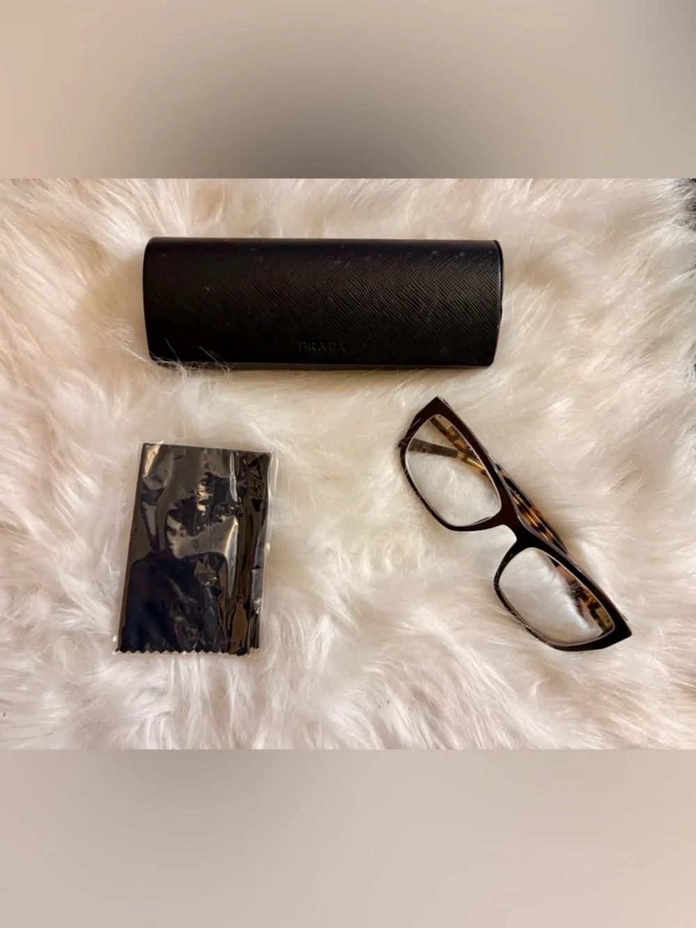 Prada Brown Rectangular Women's Glasses - Picture 8 of 9